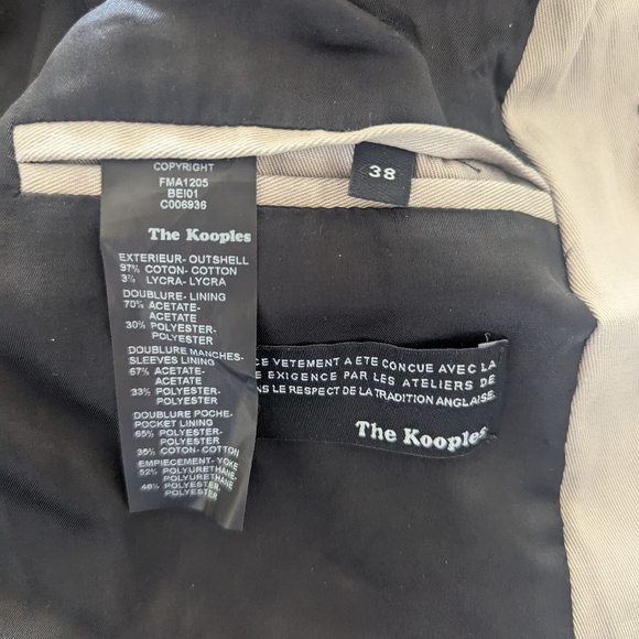 The Kooples Trench Coat With Leather Trim Size 38 - Picture 8 of 10